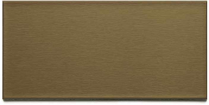 Aspect 3x6 Metal Tile in Brushed Bronze